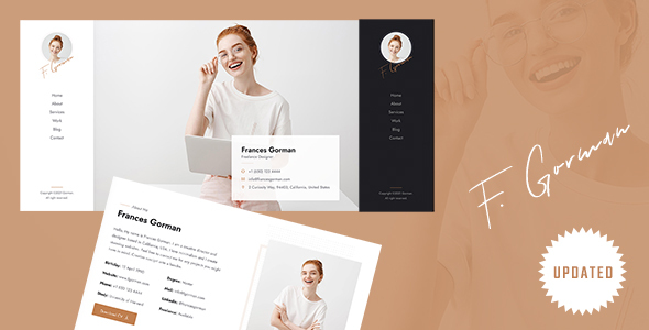 F. Gorman - Personal Portfolio Template