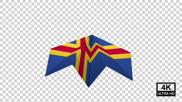 Paper Airplane Of Aland Flag V2 alt