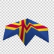 Paper Airplane Of Aland Flag V2 - VideoHive Item for Sale