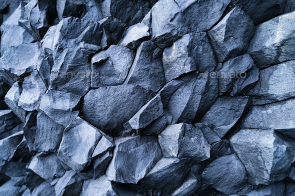 Real sharp rock HDR background Stock Photo