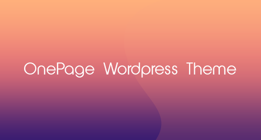 OnePage Wordpress Theme