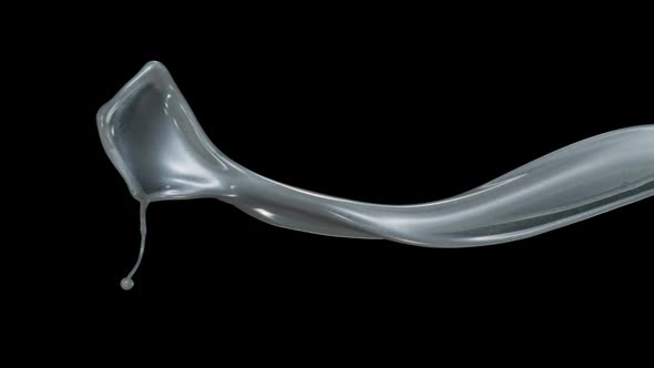 Sliver liquid splash, Slow Motion alt