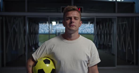 Portrait of Young Football Coach