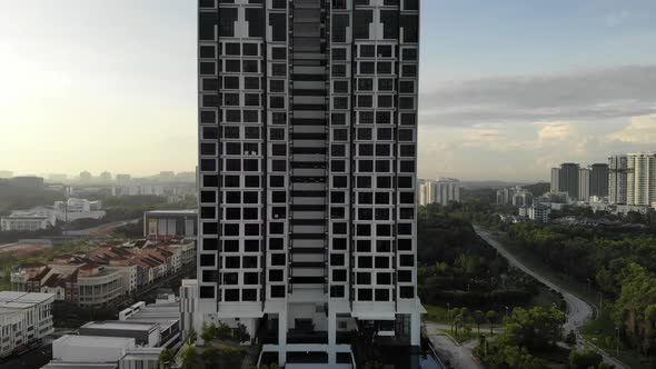 Drone Footage of One of Cyberjaya's Tall Buildings