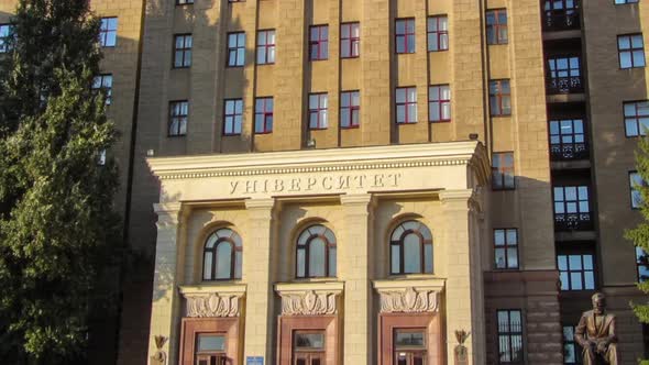 The Building of Karazin Kharkiv National University Timelapse Hyperlapse alt