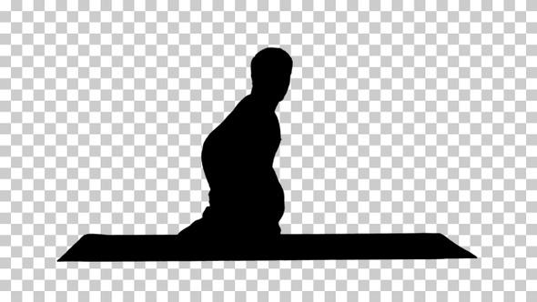 Silhouette  man , Alpha Channel alt