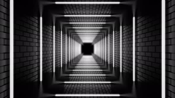 White Tunnel Background Loop