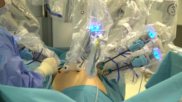 Prostate Surgery With Medical Robot