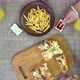 Family Eating Pizza and Fries at Home - VideoHive Item for Sale