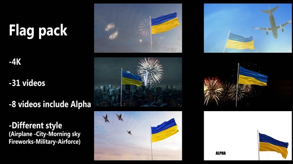 Ukraine  Flag Pack alt