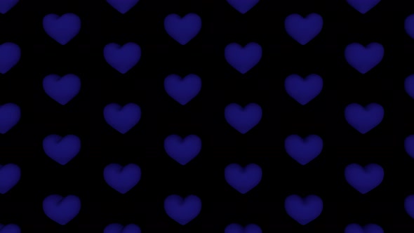 Bright Background With Hearts