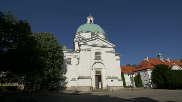 The St. Kazimierz Church in Warsaw