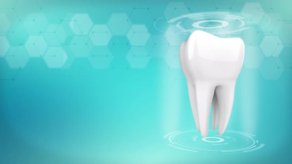Dental Background Loop With Tooth 4K