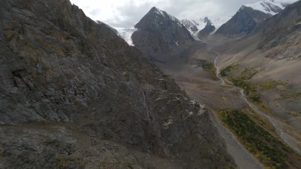 Aerial View Natural Cracked Mountain Textured Formation Stone Geology Summit Valley Landscape alt