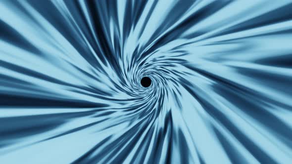 Rotating Swirl Funnel Pulling Into Black Hole or Spinning Loopable Wormhole