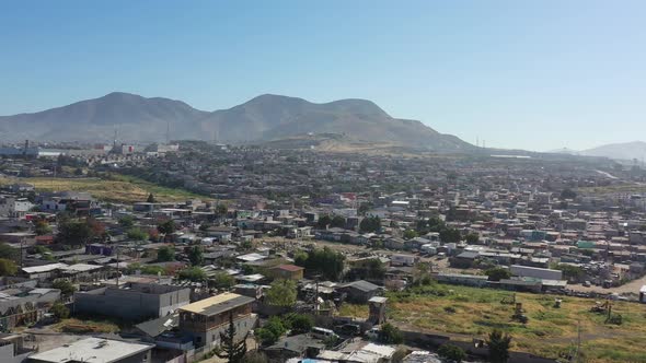 Flying over Tijuana Mexico