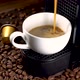 Automatic coffee machine with coffee capsules or pods pouring espresso drink. - VideoHive Item for Sale