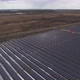 Solar Panels Power Station in Desert at Winter Morning Aerial View - VideoHive Item for Sale