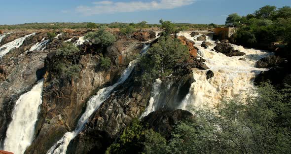 Ruacana Falls in Northern Namibia, Africa wilderness alt