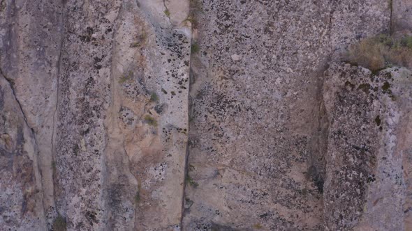 Close Up of Rocky Wall of Ihlara Valley of Aksaray Province alt