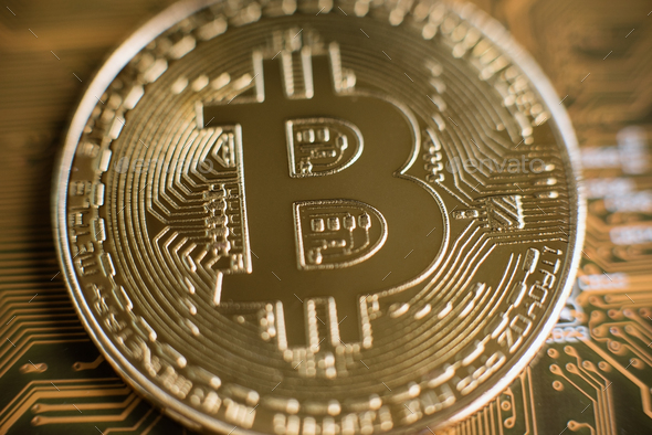 Blockchain technology, bitcoin mining concept