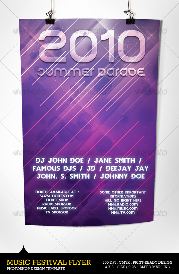 Music Festival Flyers - Clubs & Parties Events