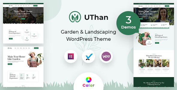 Uthan – Landscaping Gardening WordPress theme + RTL