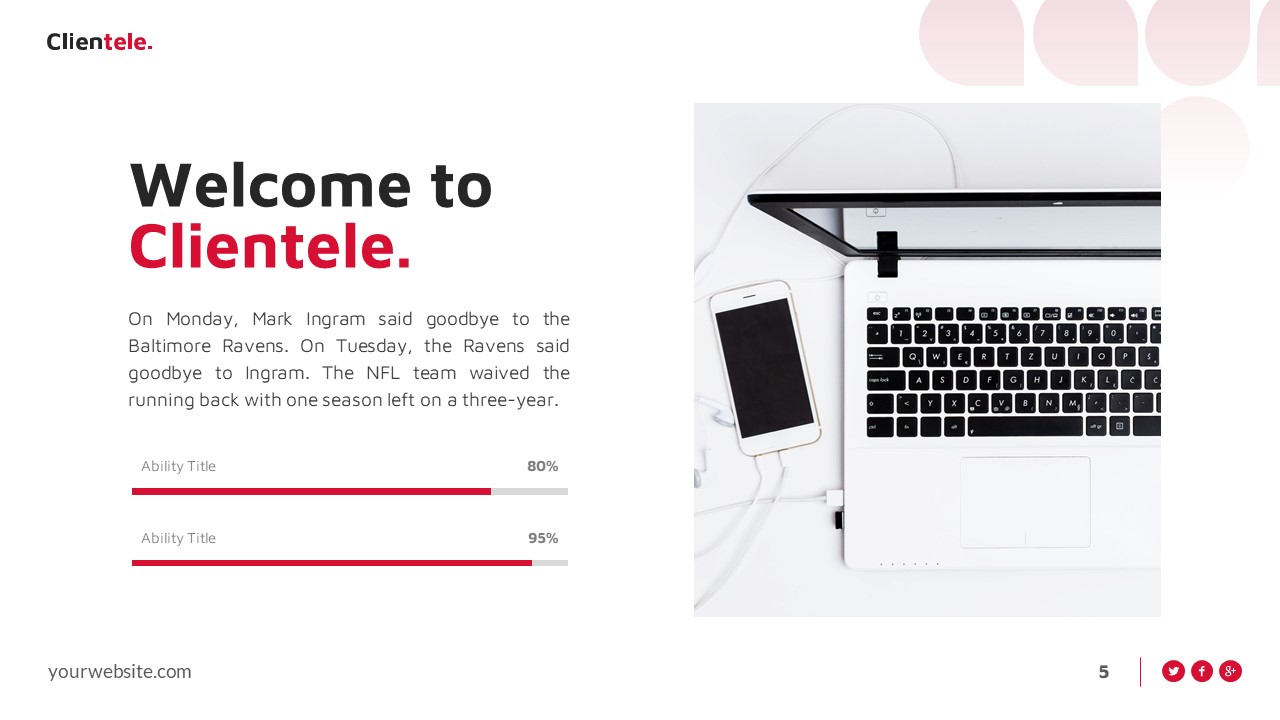 Clientele Business Presentation Template, Presentation Templates ...