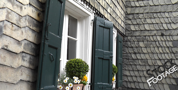 "Village -Old Window" Stock Footage Full HD H264