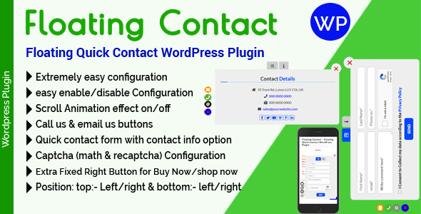 Floating Contact - Floating Quick Contact WordPress Plugin