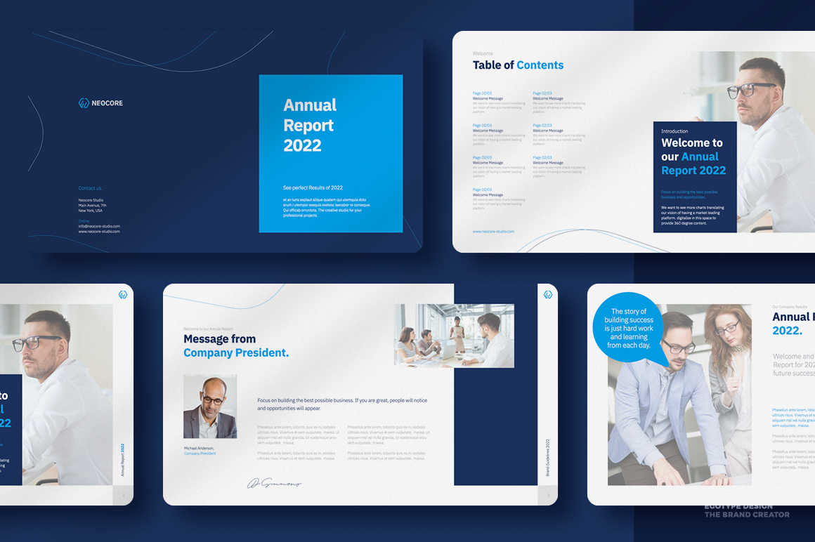 Annual Report Google Slides by egotype | GraphicRiver