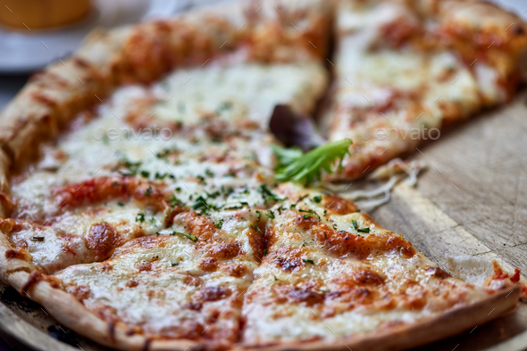 Pizza Margherita - typical Neapolitan pizza