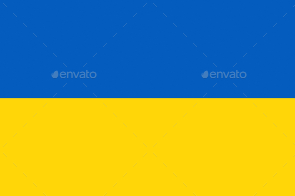 Ukraine blue and yellow bicolor flag illustration Stock Photo by ivankmit