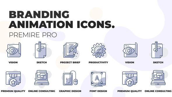 Branding and design - Animation Icons (MOGRT)