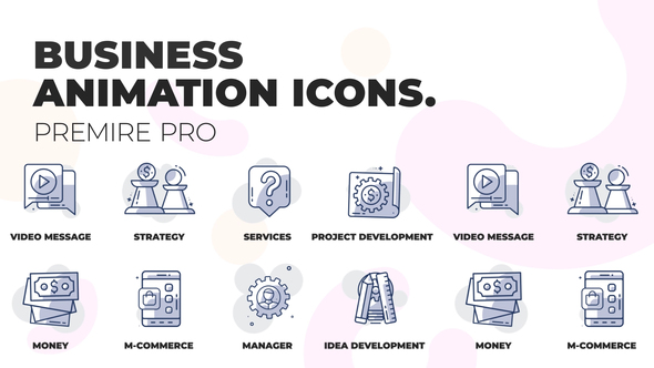 Business & Finance - Animation Icons (MOGRT)