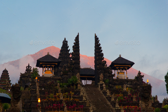 Main Bali temple Pura Besakih - Stock Photo - Images