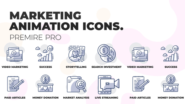 Digital marketing 2- Animation Icons (MOGRT)