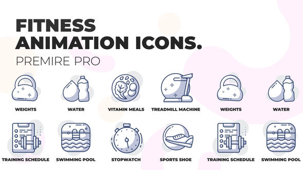 Fitness & Sports - Animation Icons (MOGRT)