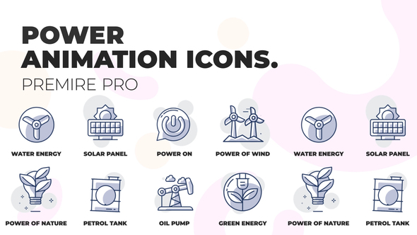 Power & Energy - Animation Icons (MOGRT)