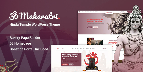 Maharatri – Hindu Temple WordPress Theme