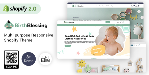 BirthBlessing – Kids Clothing & Toys Shopify 2.0 Store
