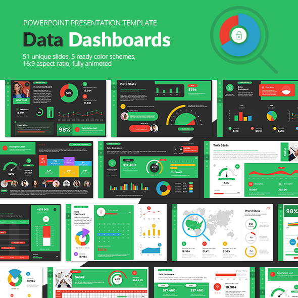 Data Dashboards PowerPoint Presentation Template Free Source Codes