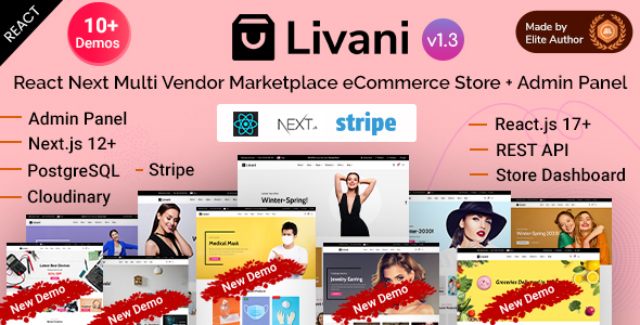 Special Livani - React Next Multi Vendor Marketplace eCommerce Store + Admin Panel