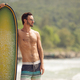 Surfer Man With Surfboard On Sea Coast. - PhotoDune Item for Sale