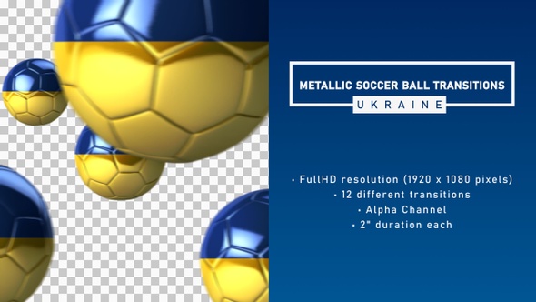 Metallic Soccer Ball Transitions - Ukraine