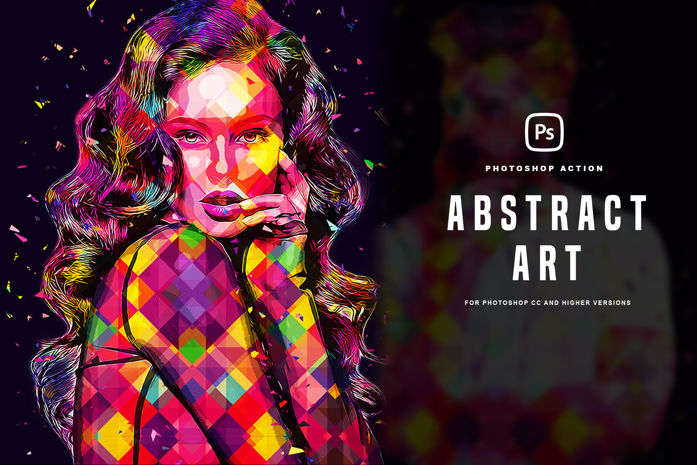 abstract art photoshop action download