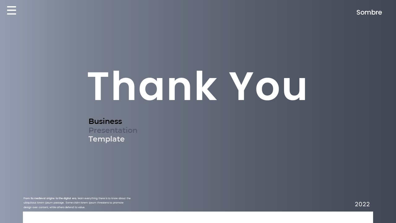 Sombre - Business PowerPoint Template, Presentation Templates ...