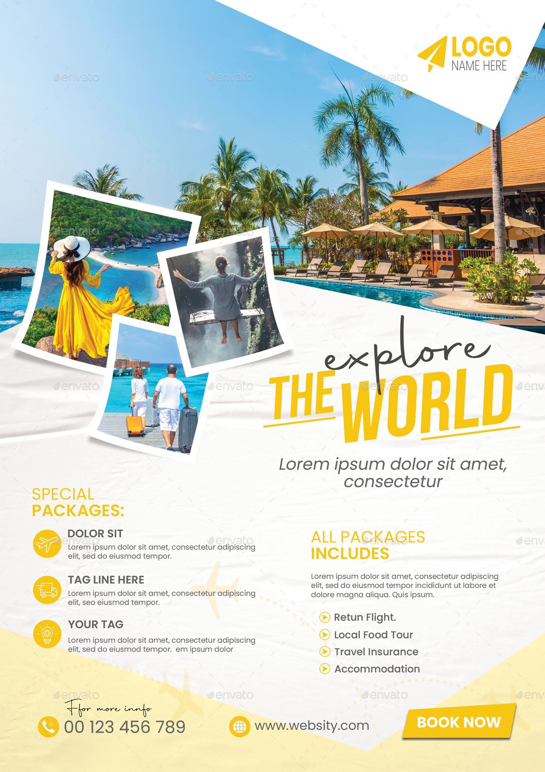 Travel Flyer, Print Templates | GraphicRiver