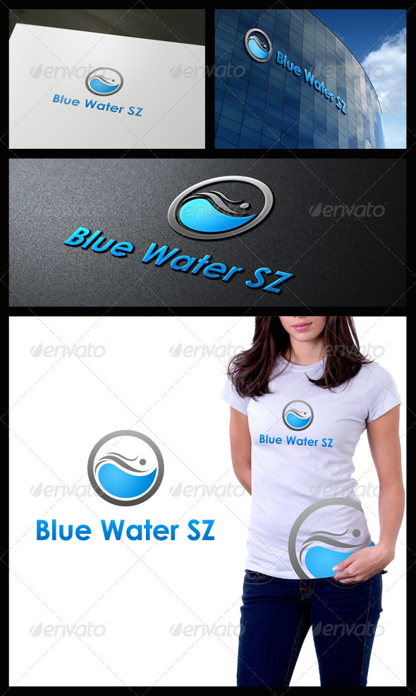Blue Water SZ - Abstract Logo Templates