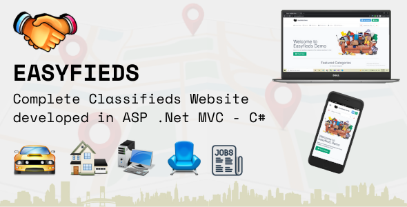 Classifieds Website Project in ASP .Net MVC C# - Easyfieds